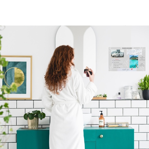 Vision Board Poster - Manifestation Board Dream Board Law of Attraction Gray - Picture 6 of 6